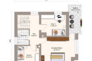 Grundriss, Obergeschoss